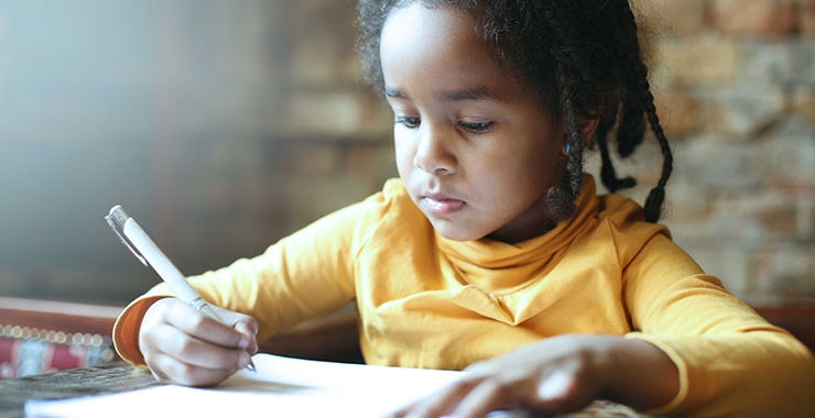 young Black student