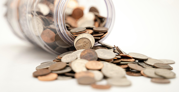 jar full of change
