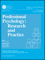 Cover of Master's Level Practice (special issue of Professional Psychology: Research and Practice, October–December 2018)