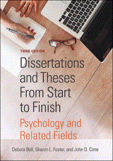 Cover of Dissertations and Theses From Start to Finish, Third Edition (large)