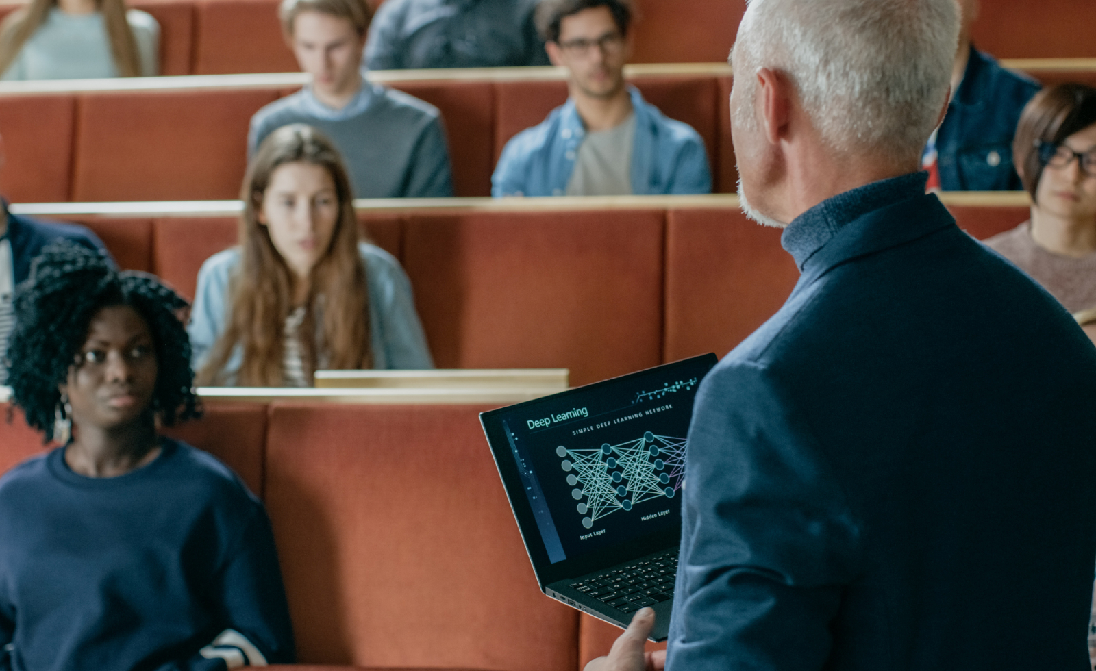 professor in front of a class