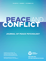 Cover of Peace and Conflict: Journal of Peace Psychology (medium)