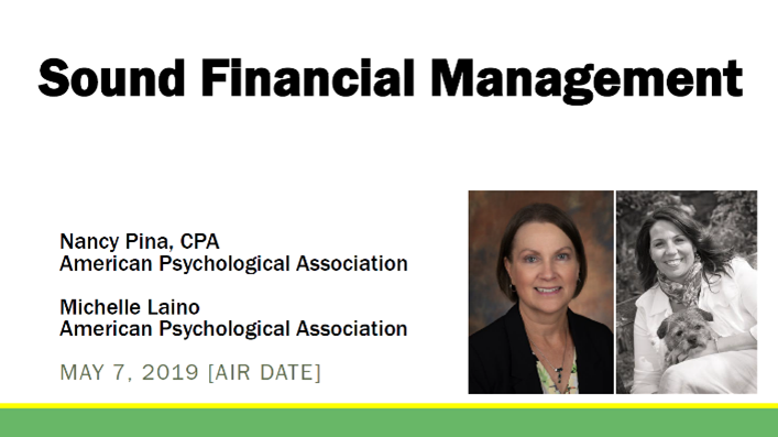 Sound financial management