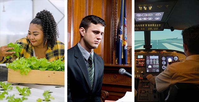 photo montage of people in various settings