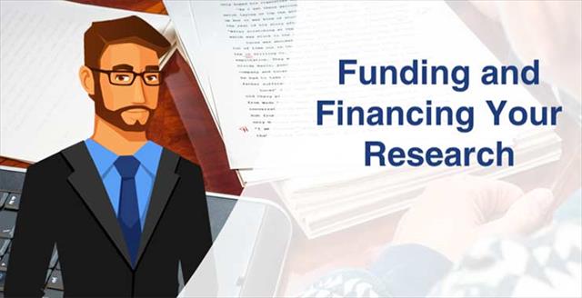 Image with the text Funding and financing your research