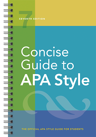 Cover of Concise Guide to APA Style, Seventh Edition (large)