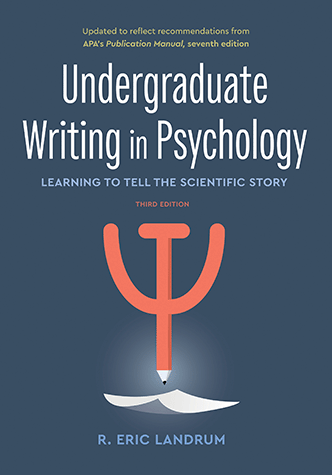 Cover of Undergraduate Writing in Psychology, Third Edition (large)